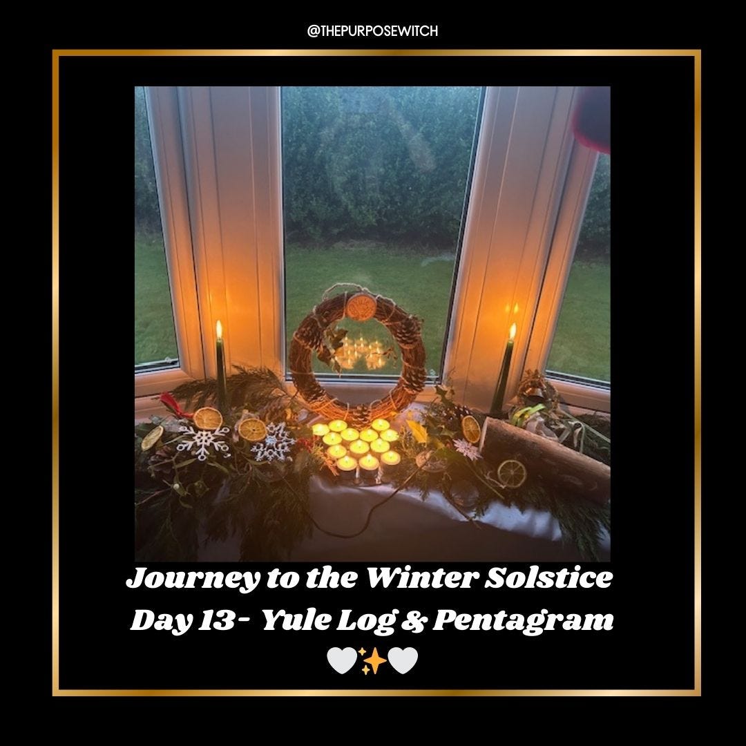 💫 JOURNEY TO THE WINTER SOLSTICE DAY 13 - Completing the Shrine with the Yule Log & the Pentagram 💫 episode artwork