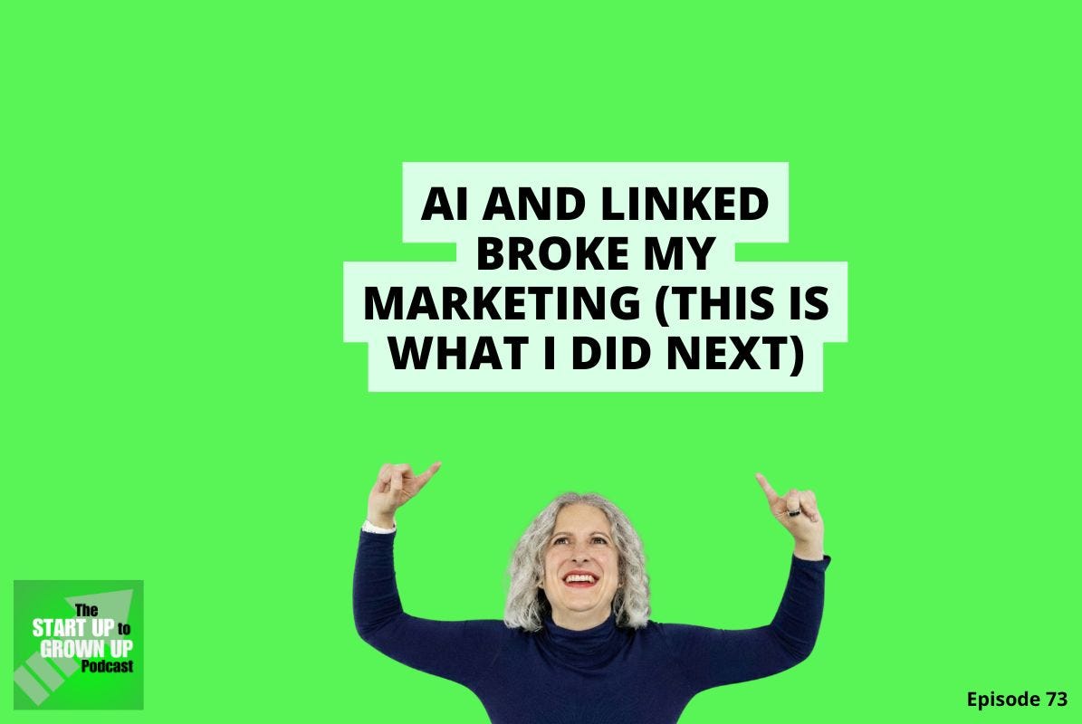 AI and LinkedIn broke my marketing (this is what I did next) episode artwork