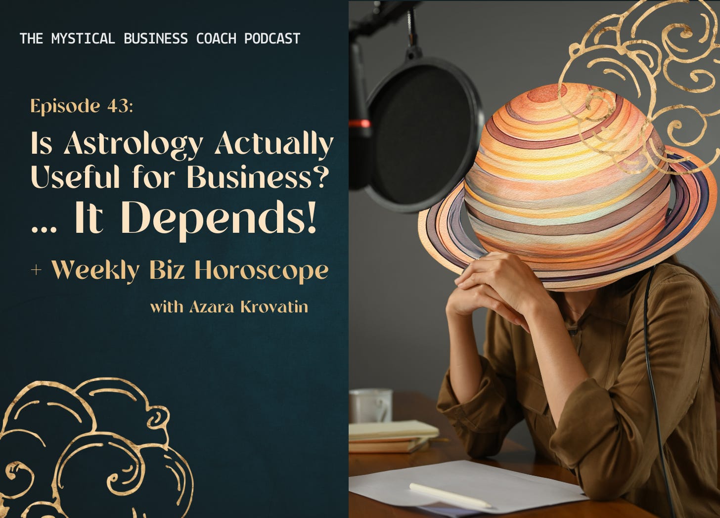 Ep. 43: Is Astrology Actually Useful for Business? It Depends! + Weekly Biz Horoscope episode artwork