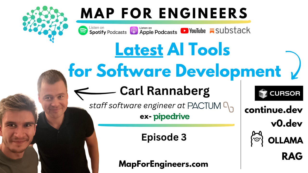 Carl Rannaberg: Latest AI Tools in Software Development - Cursor, Continue.dev, v0, Claude | Ep. 3 episode artwork