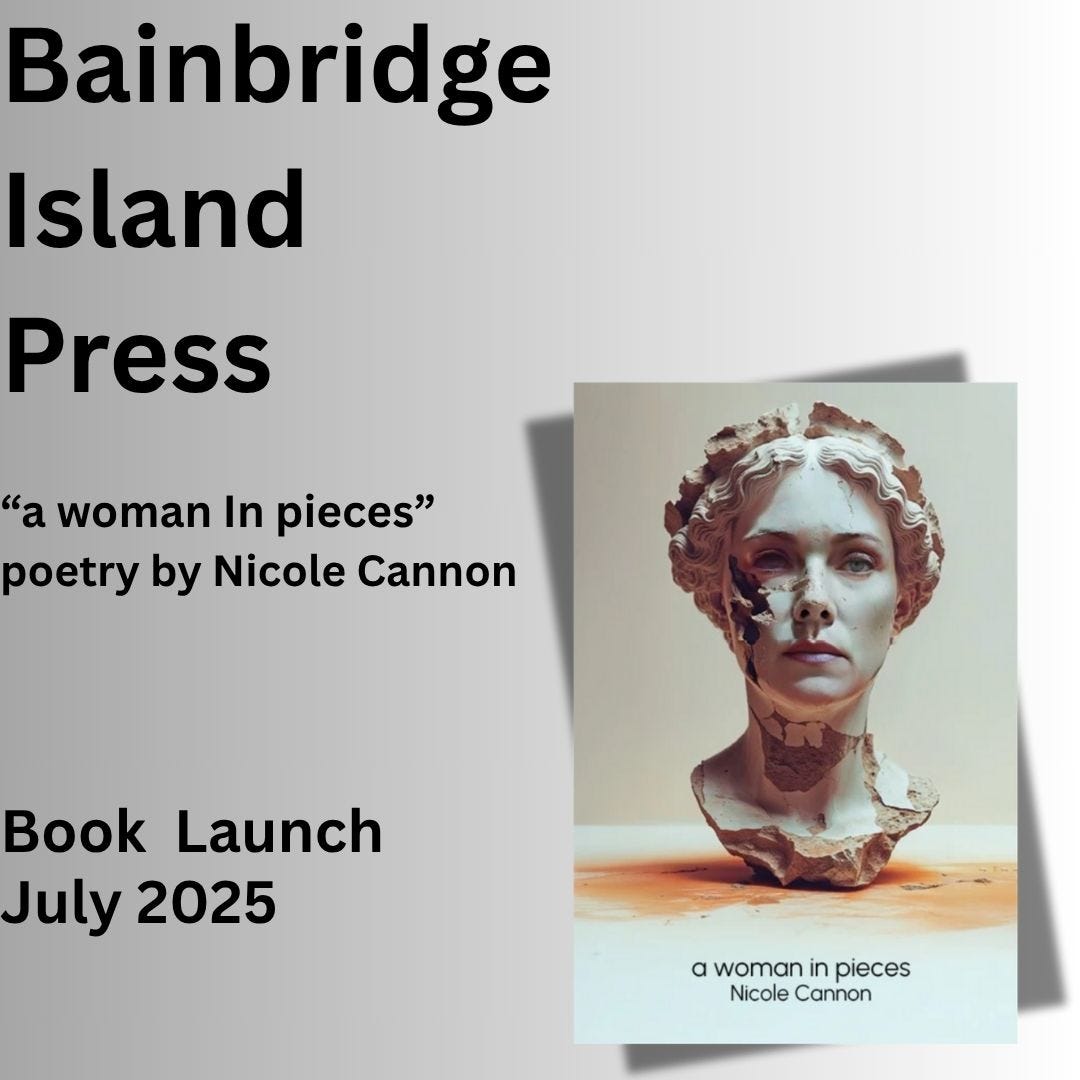 Poetry Book Launch - "a woman in pieces," poetry by Nicole Cannon, interviewed by Michelle Burack episode artwork