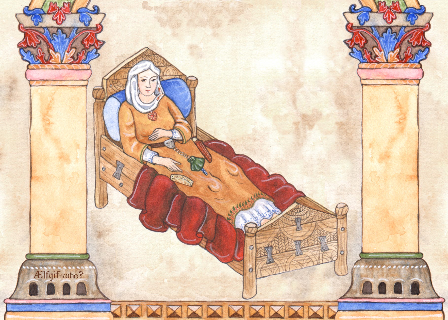The Trumpington Girl: Buried in her bed episode artwork