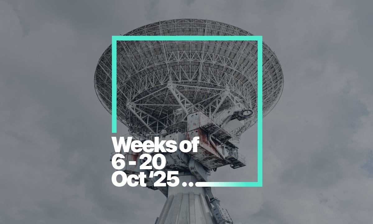 Don't Look Up | Risk Updates for Weeks of 6 - 20 October '25