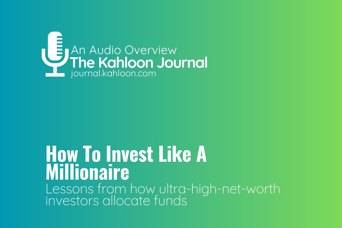 How To Invest Like A Millionaire