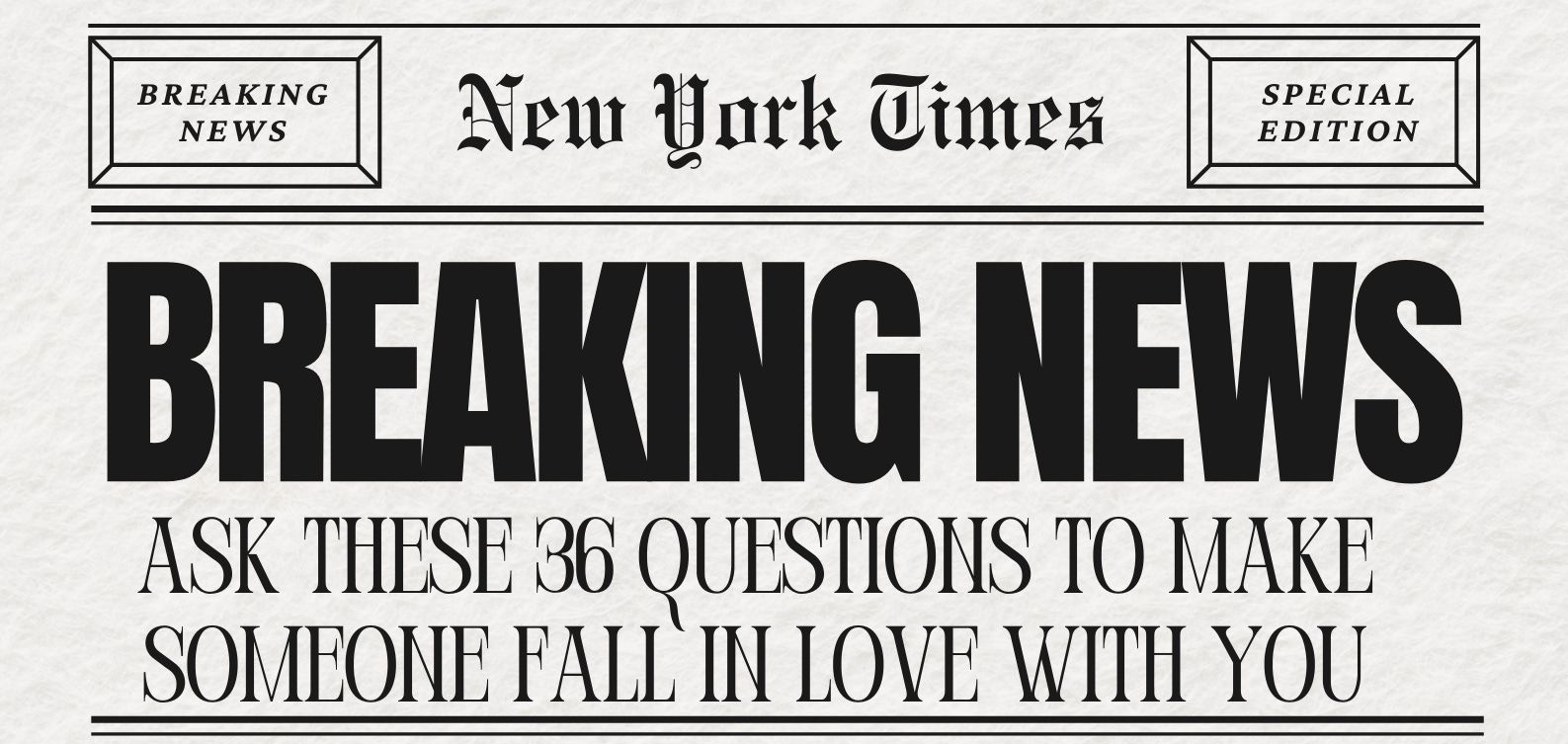 The NY Times Reveals: This Simple Psychological Experiment Can Make Anyone Fall in Love  episode artwork