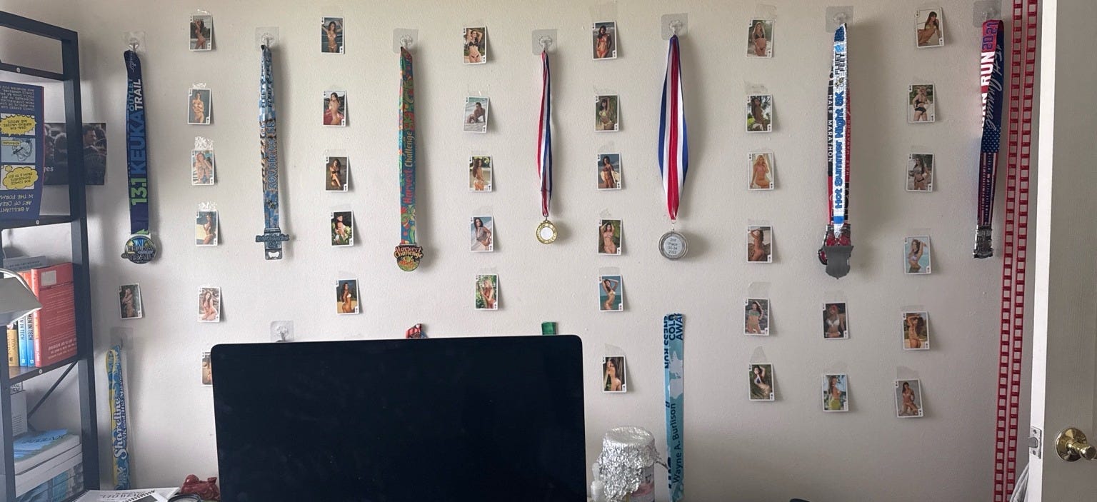 The Wall of Brunettes