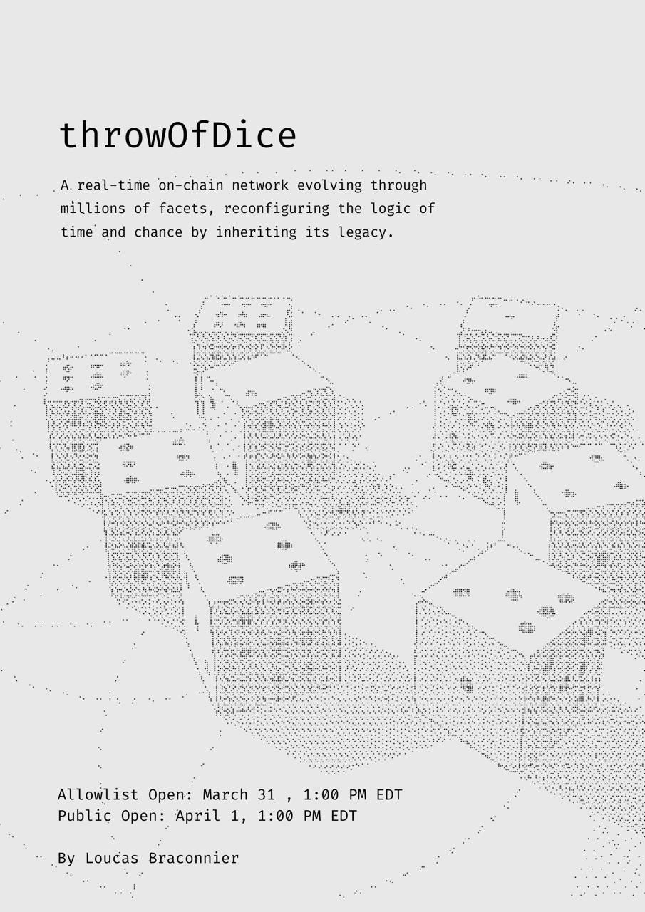 #931 | Into “Throw of Dice” and Blockchain as a Creative Medium