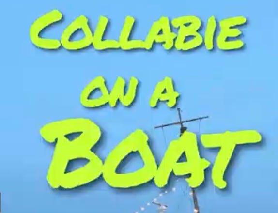 Collabie on a boat rocked!