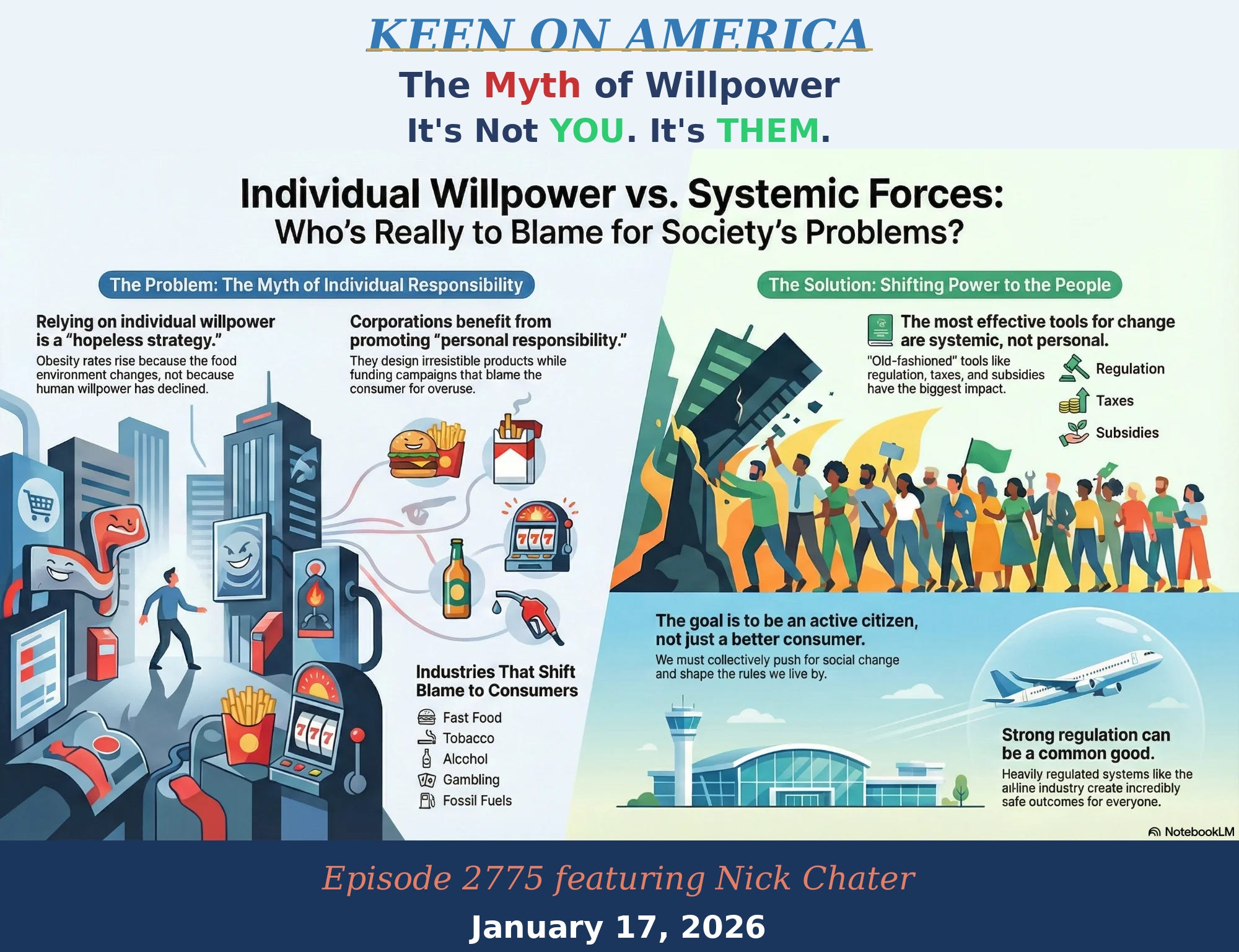 The Myth of Willpower: It's not YOU. It's THEM