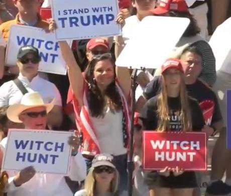 Pennsylvania man insists Trump is victim of "witchhunt" regarding hush money payment episode artwork