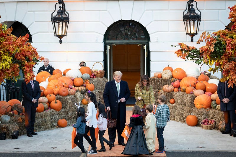 Trumper calls in, peeved over Halloween "canceled" because of the pandemic episode artwork