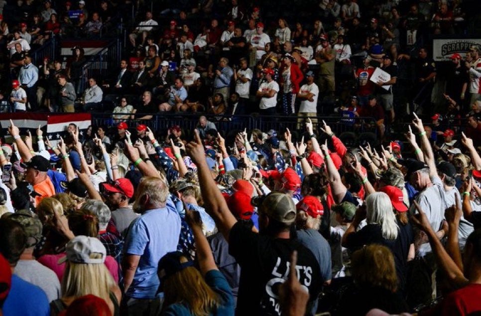 Oklahoma man denies the Trump rally salute was Nazi-like episode artwork
