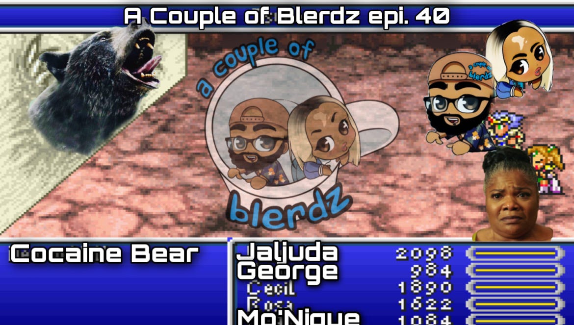 Cocaine Bear / A Couple of Blerdz #40 episode artwork