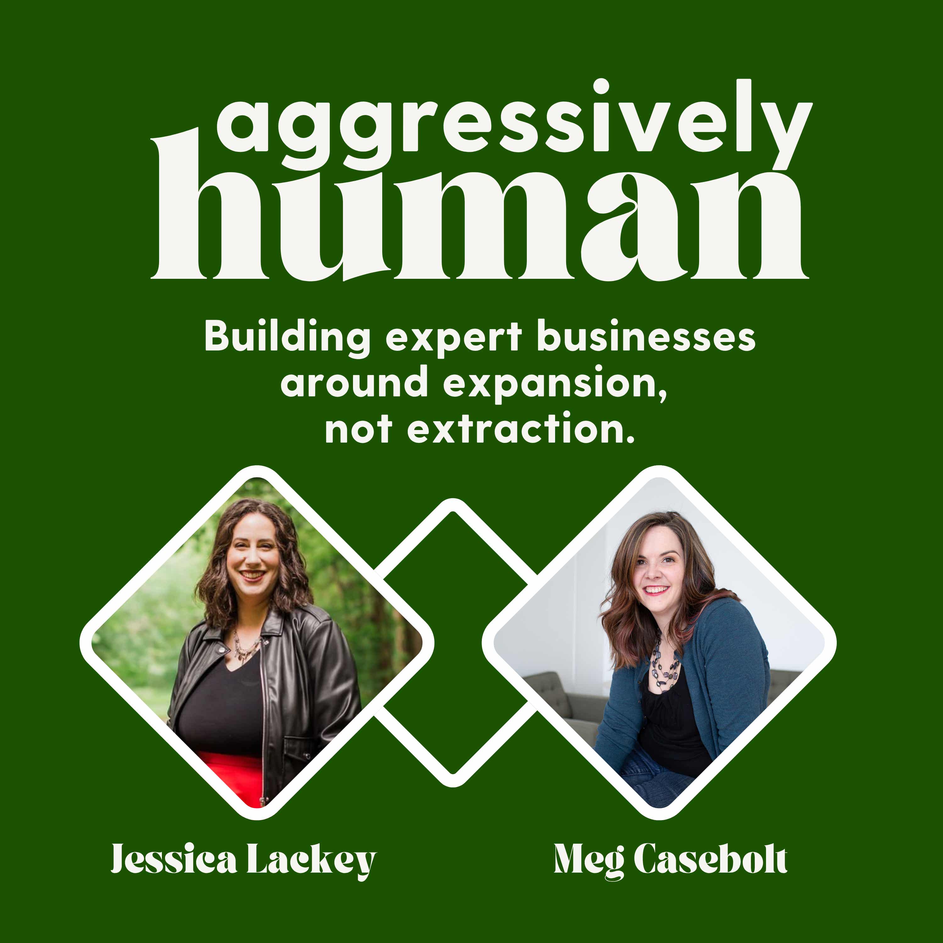 Aggressively Human: For experts choosing expansion over extraction. Artwork