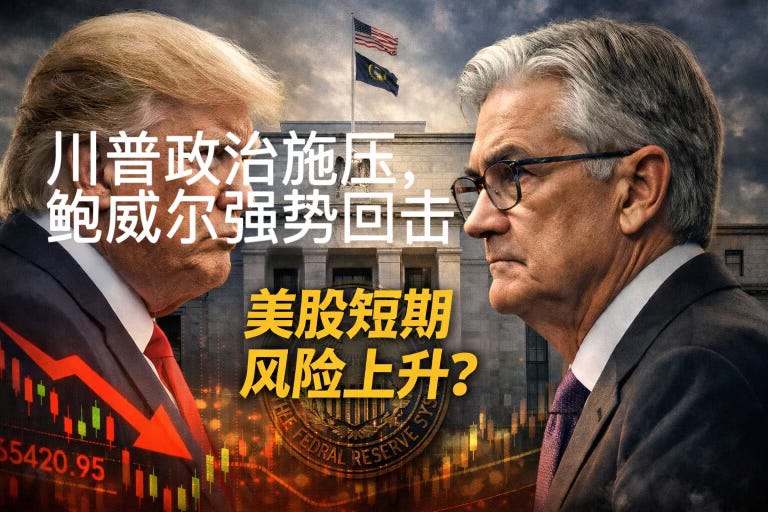 川普政治施压美联储，鲍威尔强势回击，美股短期风险上升？ episode artwork