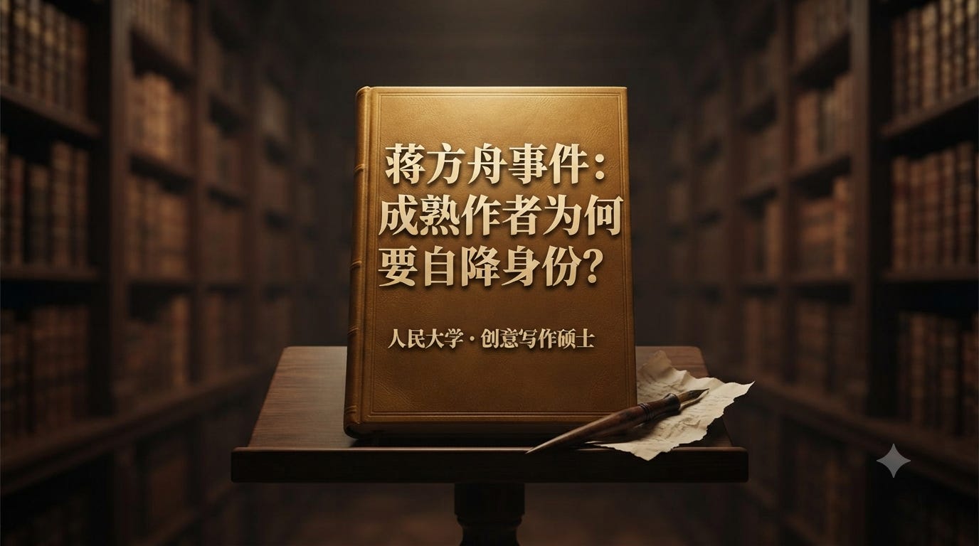 蒋方舟事件：成熟作者为何要自降身份？ episode artwork