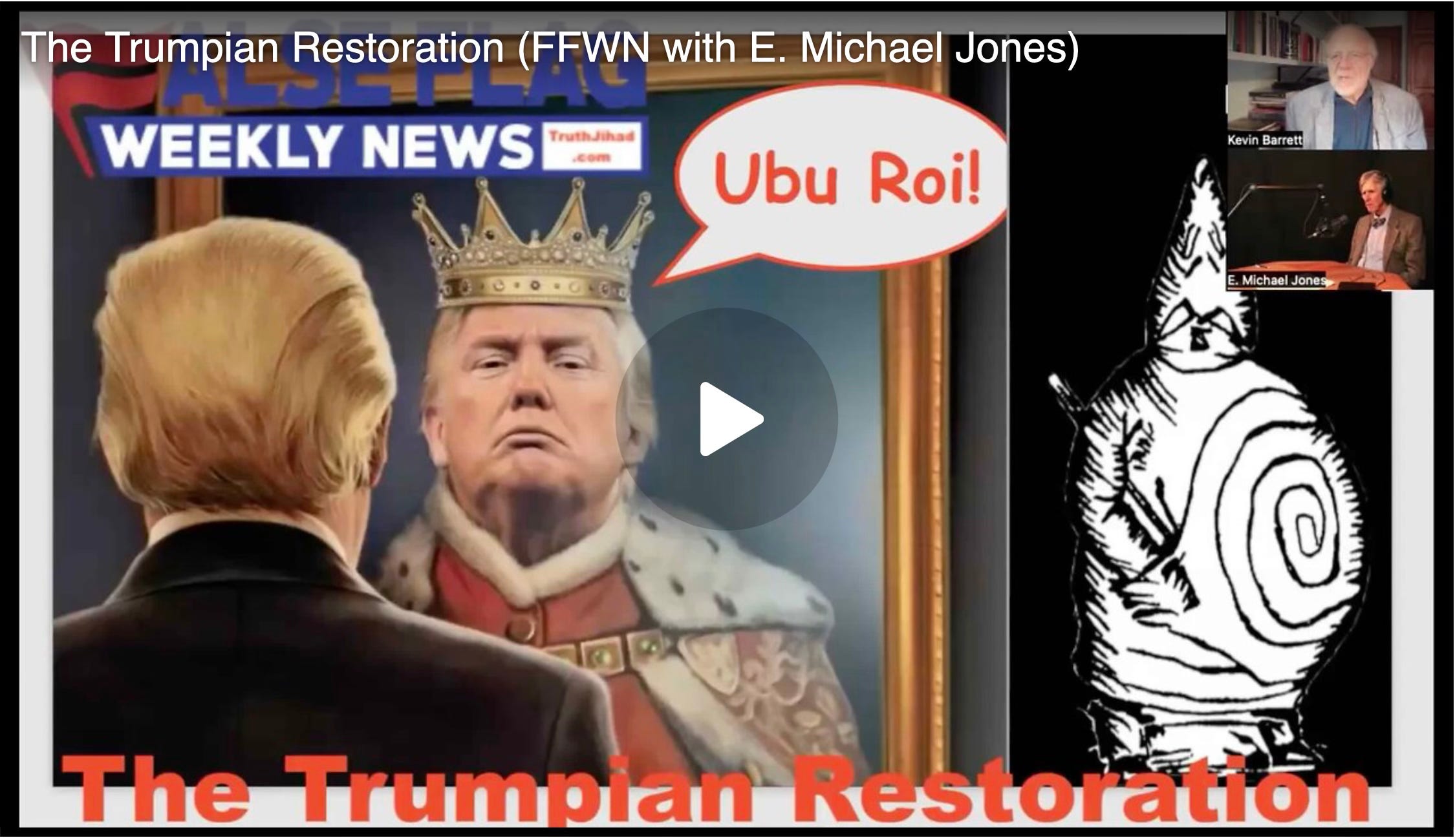 MERDRE! Trump's Ubu-esque Antics Draw Cheers...and Fear & Loathing