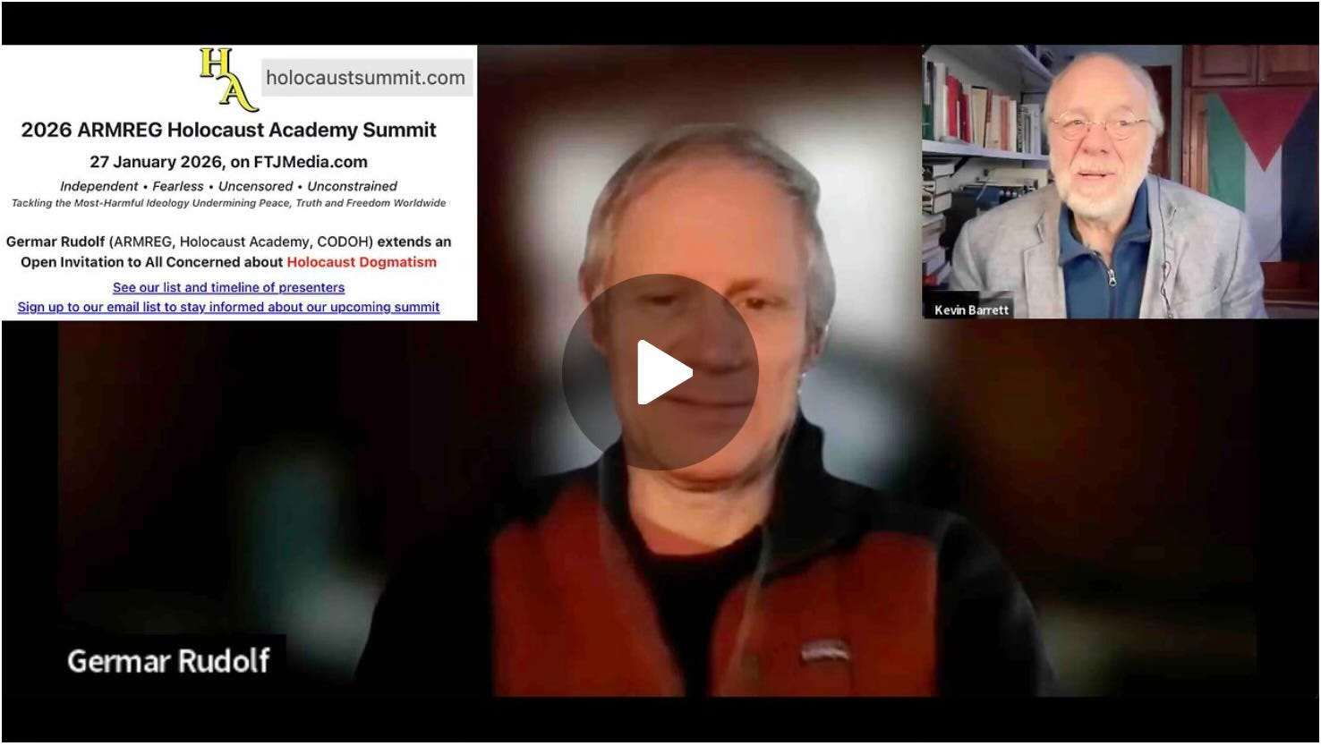 Germar Rudolf to Host Holocaust Summit on January 27