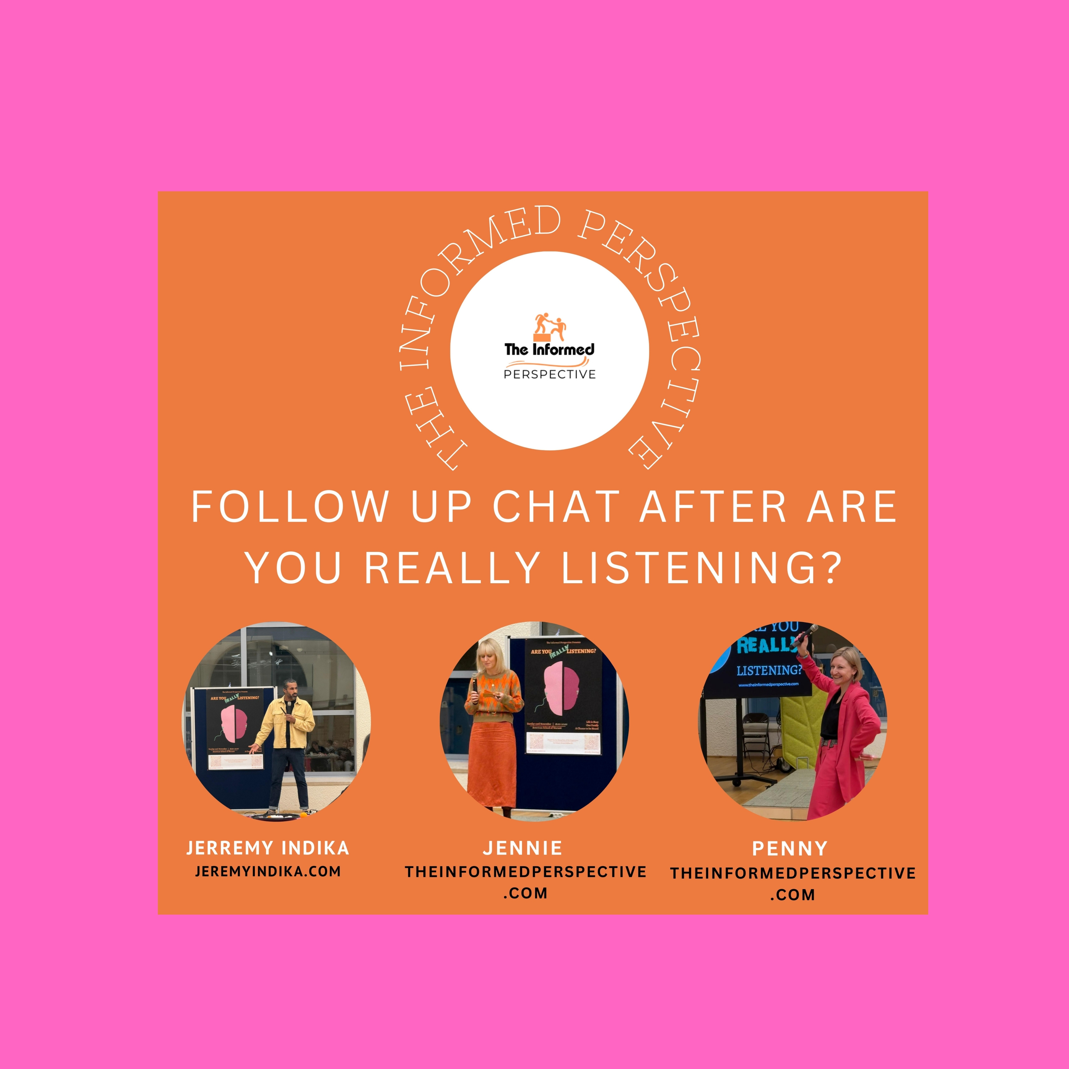 Follow Up Chat: After The Are You REALLY Listening? Event episode artwork