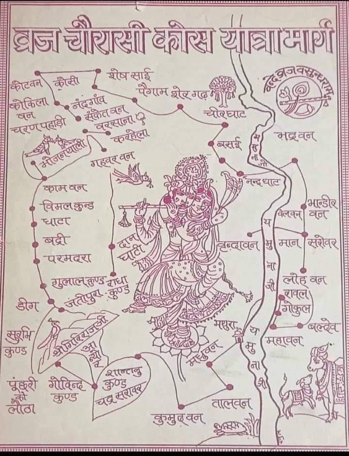 Braj Chaurasi Kos Yatra (84 Kos / 252 km) – The Complete Guide