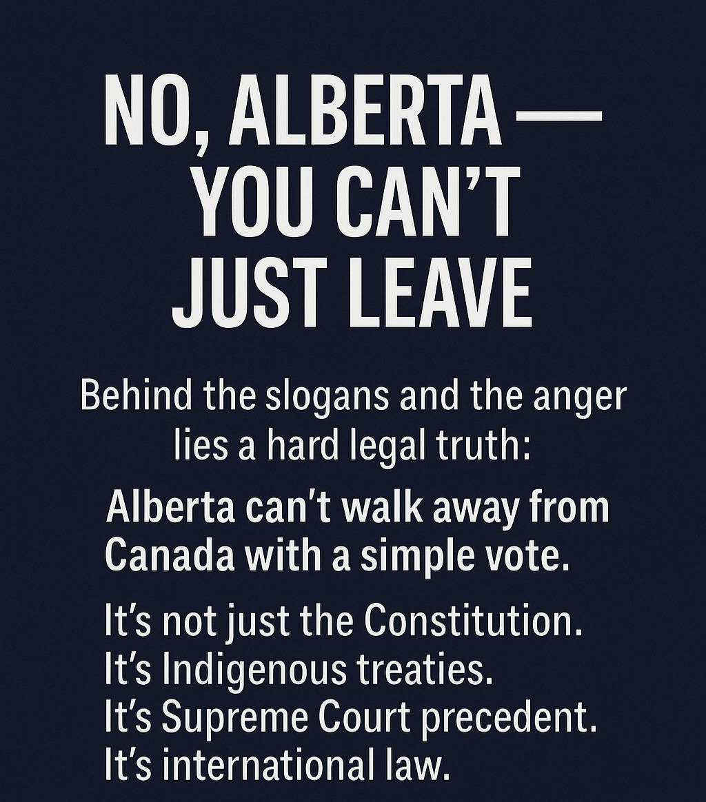 No, Alberta: You Can't Just Leave