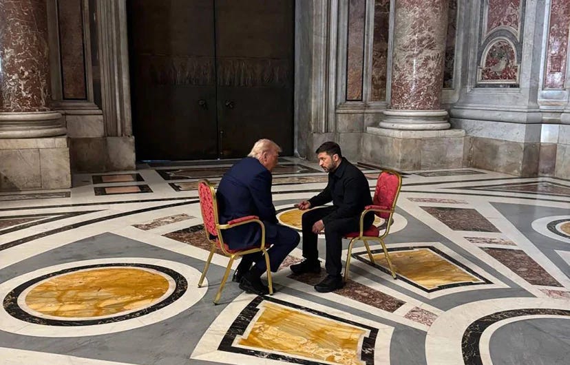 Kneel & Deal: Trump’s Vatican Photo-Op with Zelensky