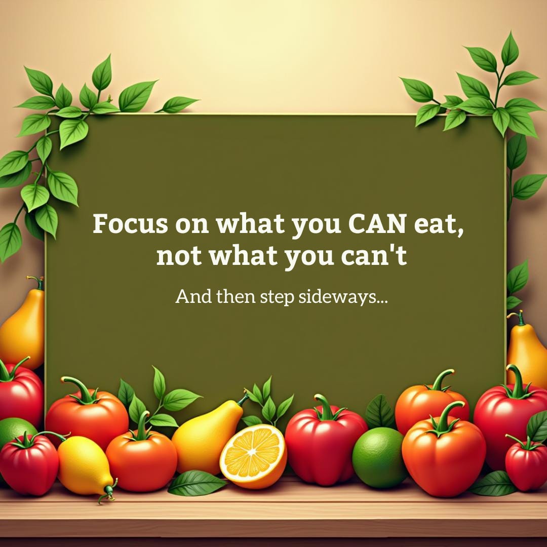 Audio. IBS quick tip. Focus on what you CAN eat, not what you can't episode artwork