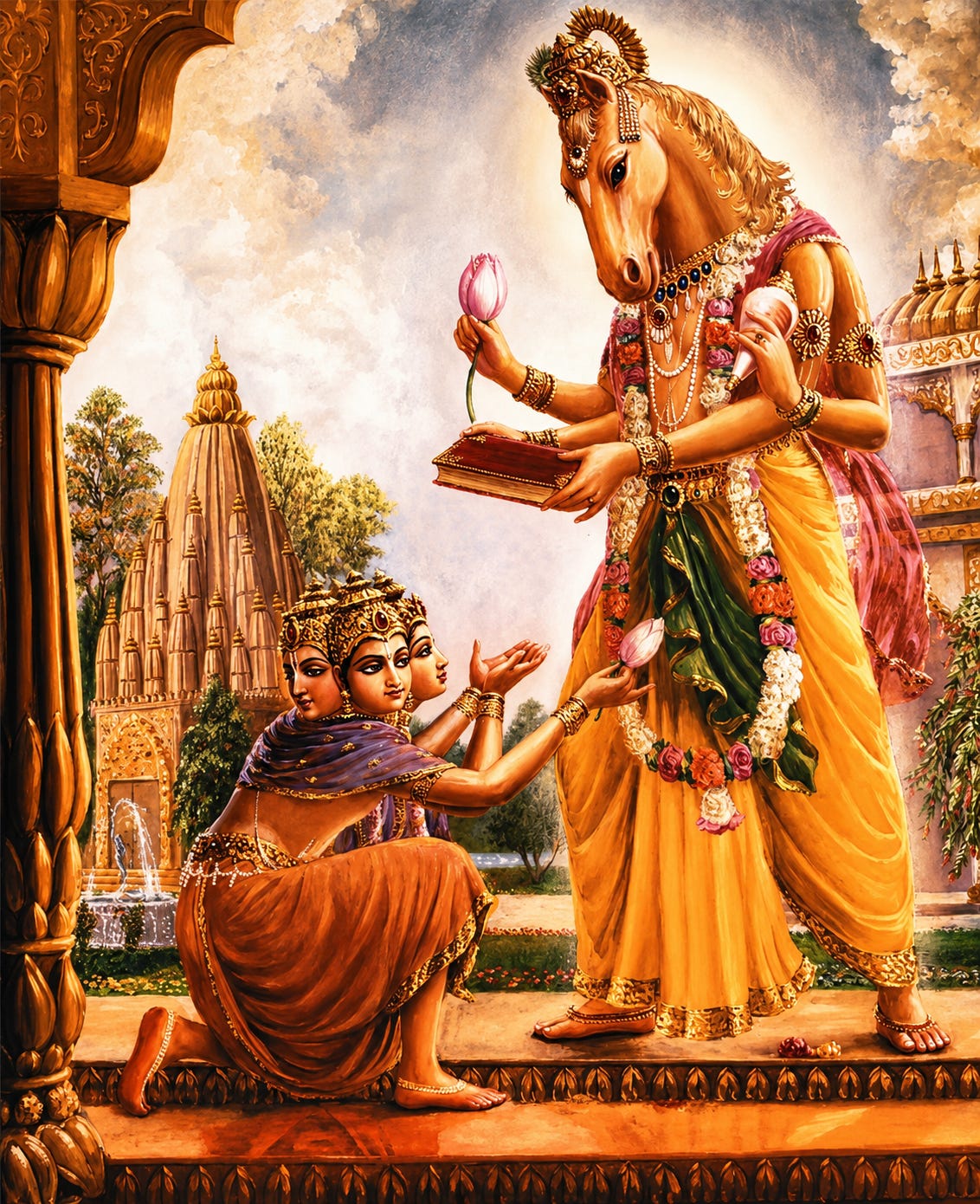 Recovering the Vedas: Bhadraśravā worships Hayagriva in Bhadrāśva-varṣa (5th Canto #20) episode artwork