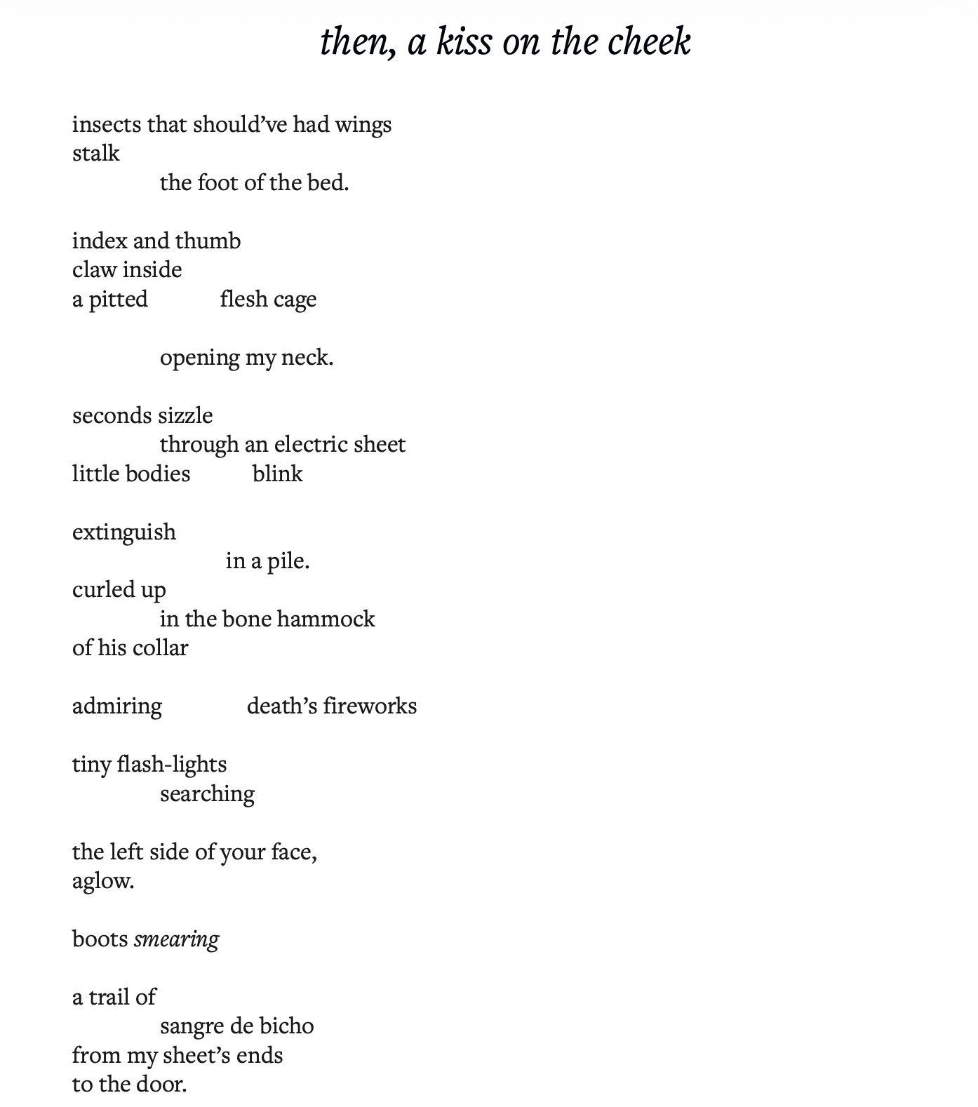 then, a kiss on the cheek by Soledad Santana then, a kiss on the cheek by Soledad Santana