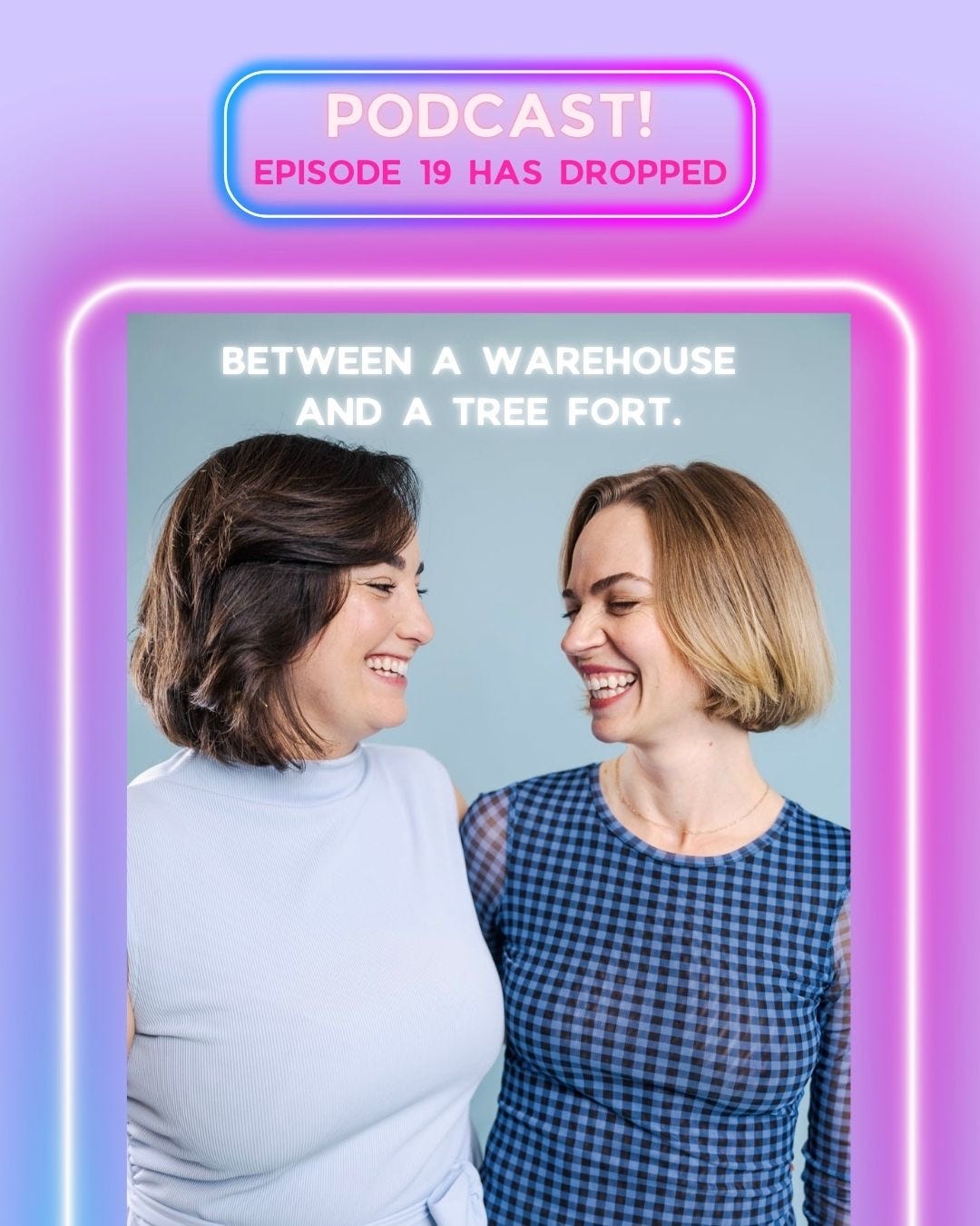 Between a warehouse and a tree fort. Between a warehouse and a tree fort.