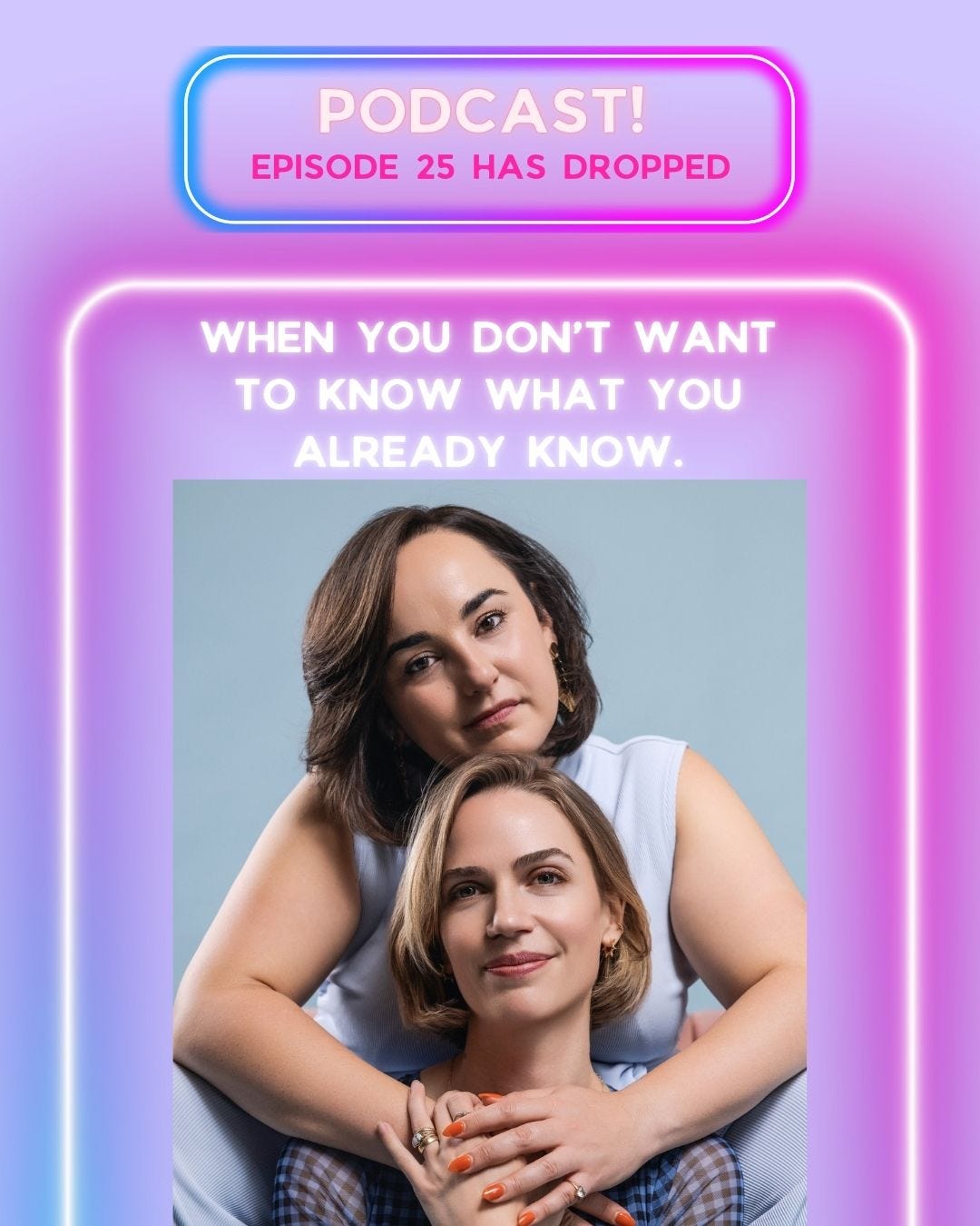 When you don’t want to know what you already know. When you don’t want to know what you already know.