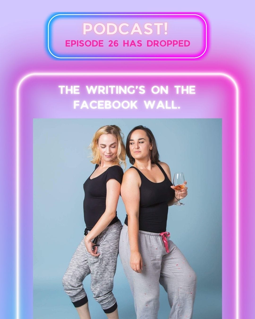 The writing's on the Facebook wall. The writing's on the Facebook wall.