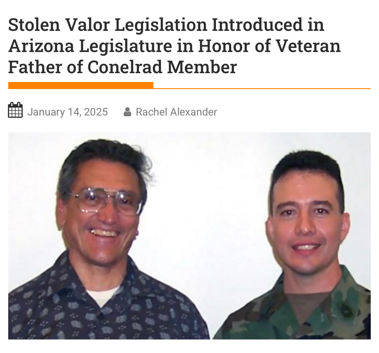 Stolen Valor Fallout: Veteran Says Bill Sponsor Withheld Proclamation Honoring His Father episode artwork
