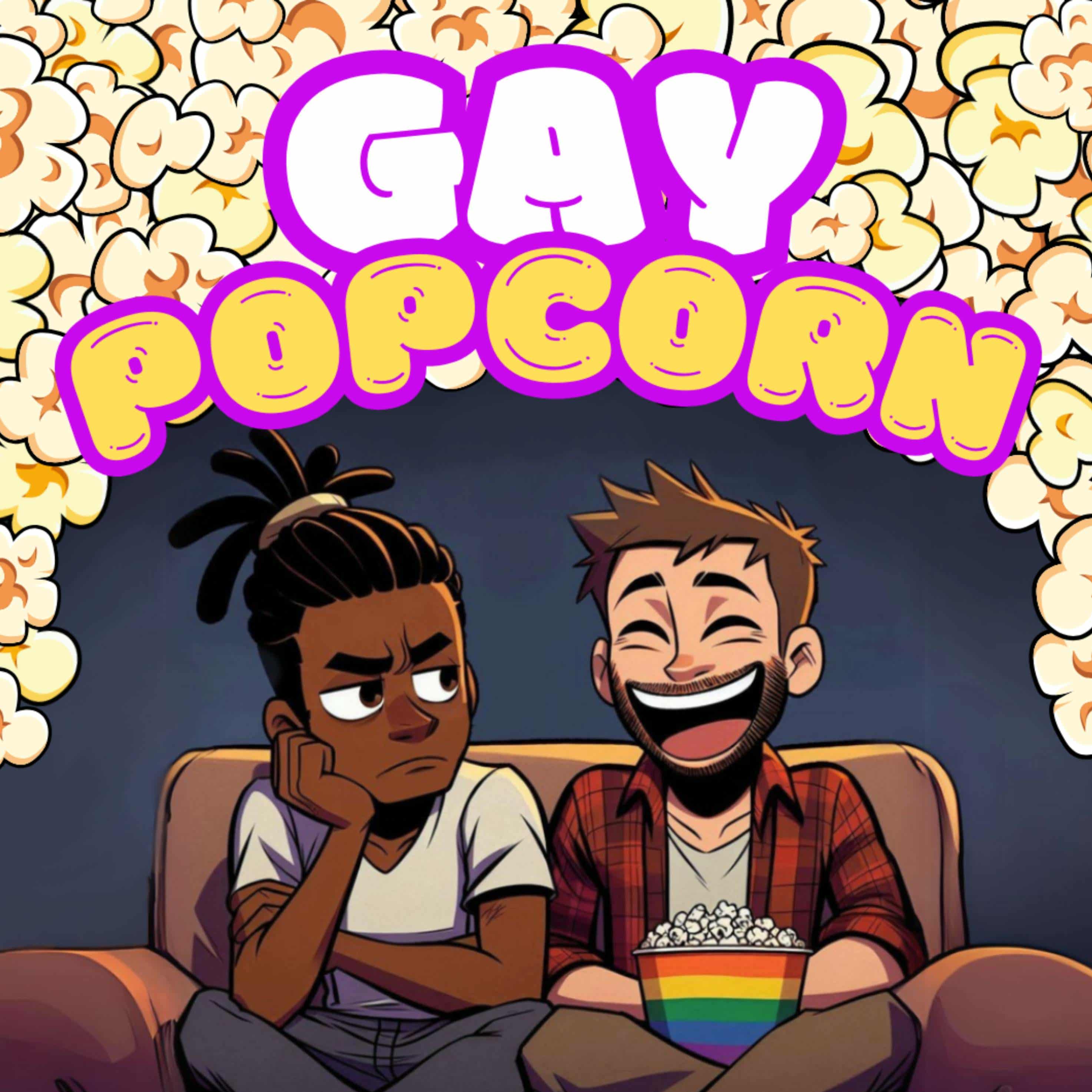 Gay Popcorn with Travis and Anton podcast artwork