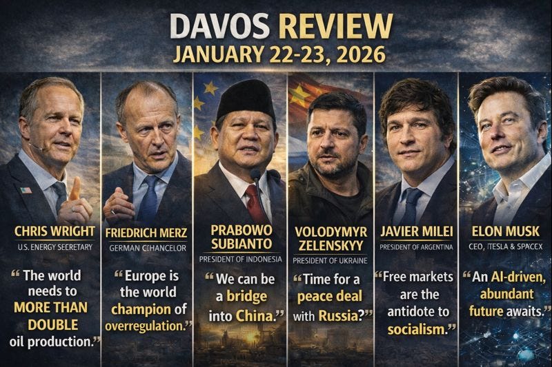 DAVOS REVIEW: January 22-23, 2026 DAVOS REVIEW: January 22-23, 2026