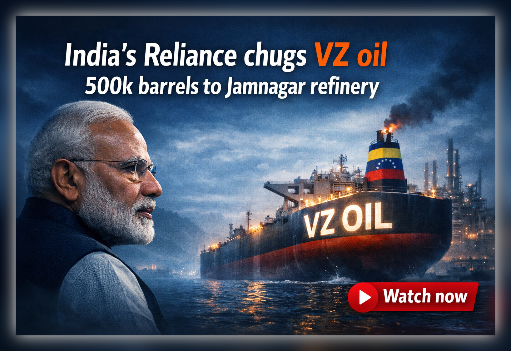 India’s Reliance chugs VZ oil 500k barrels to Jamnagar refinery—Rapid Read 14 Feb 2026 episode artwork
