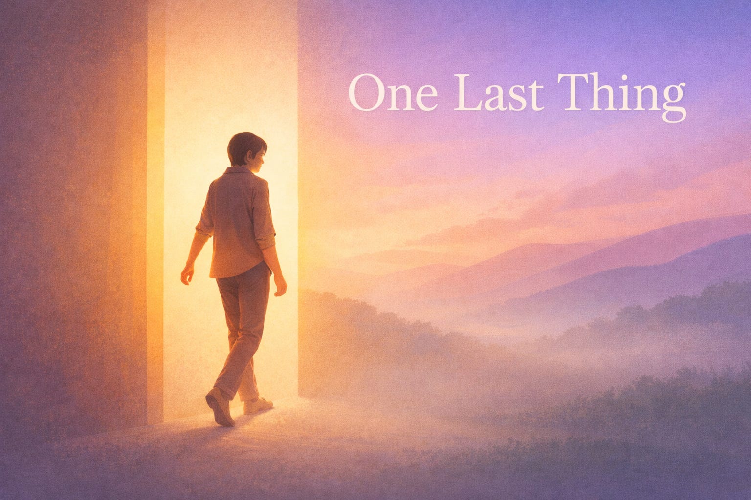 One Last Thing One Last Thing