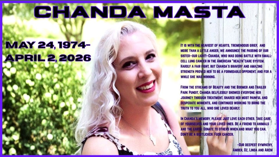 Rest in Power, Chanda Masta. 1974-2026 episode artwork