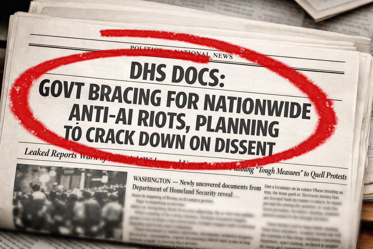 US Government Setting Up to Justify State Violence in the Future Over AI Unrest episode artwork