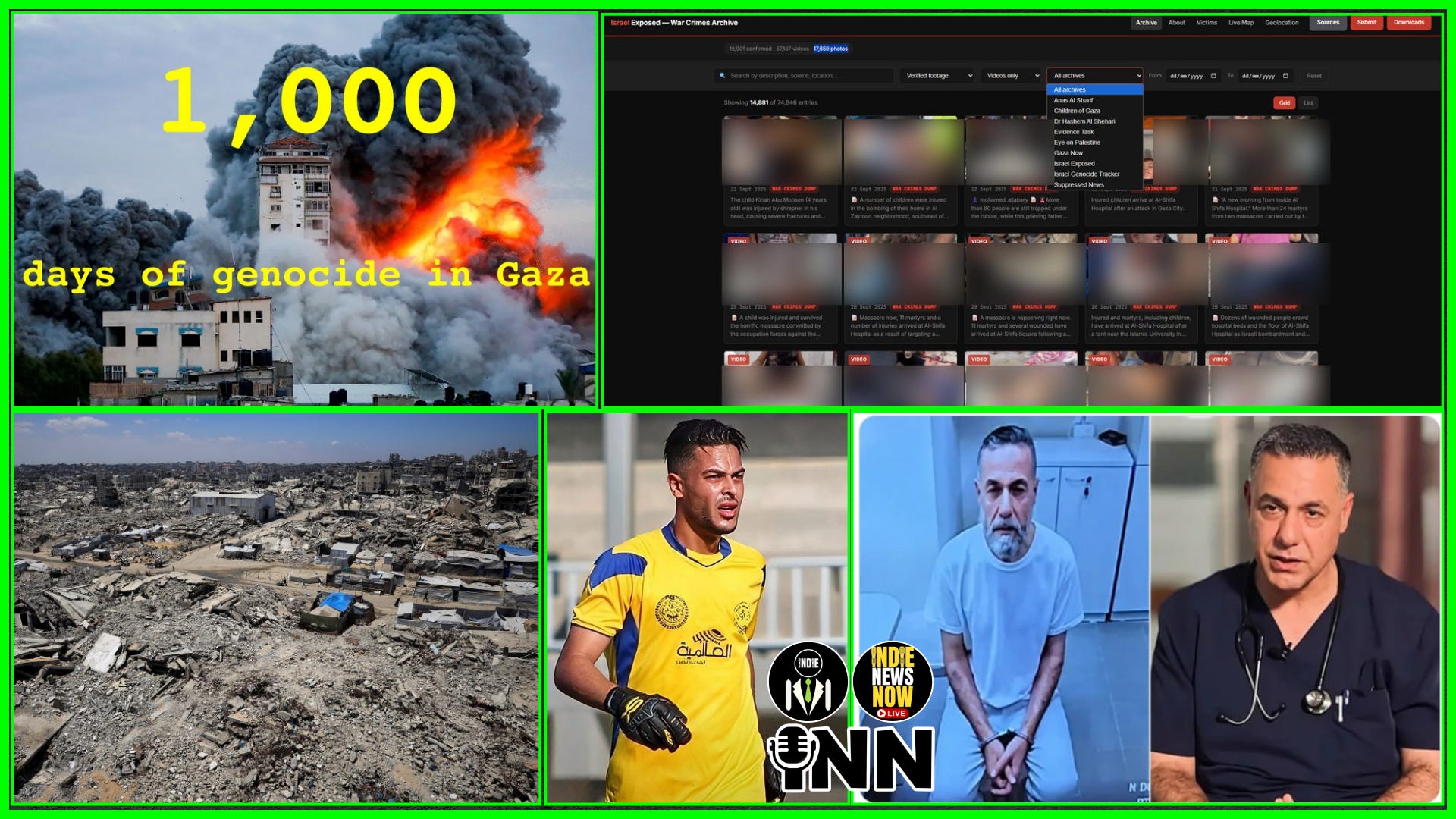 1000 Days of Genocide, IDF War Crimes Database, Dr Hussam Abu Safiya "Close to Death" episode artwork