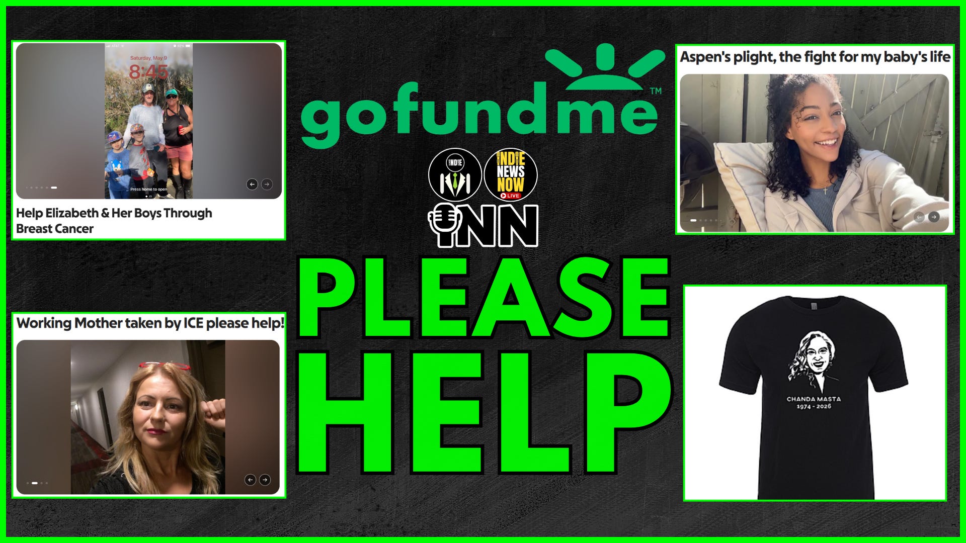 GoFundMes Need Help - Words of Will, Nataliya Vlchekova, Aspen Martin, RIP Chanda Masta episode artwork