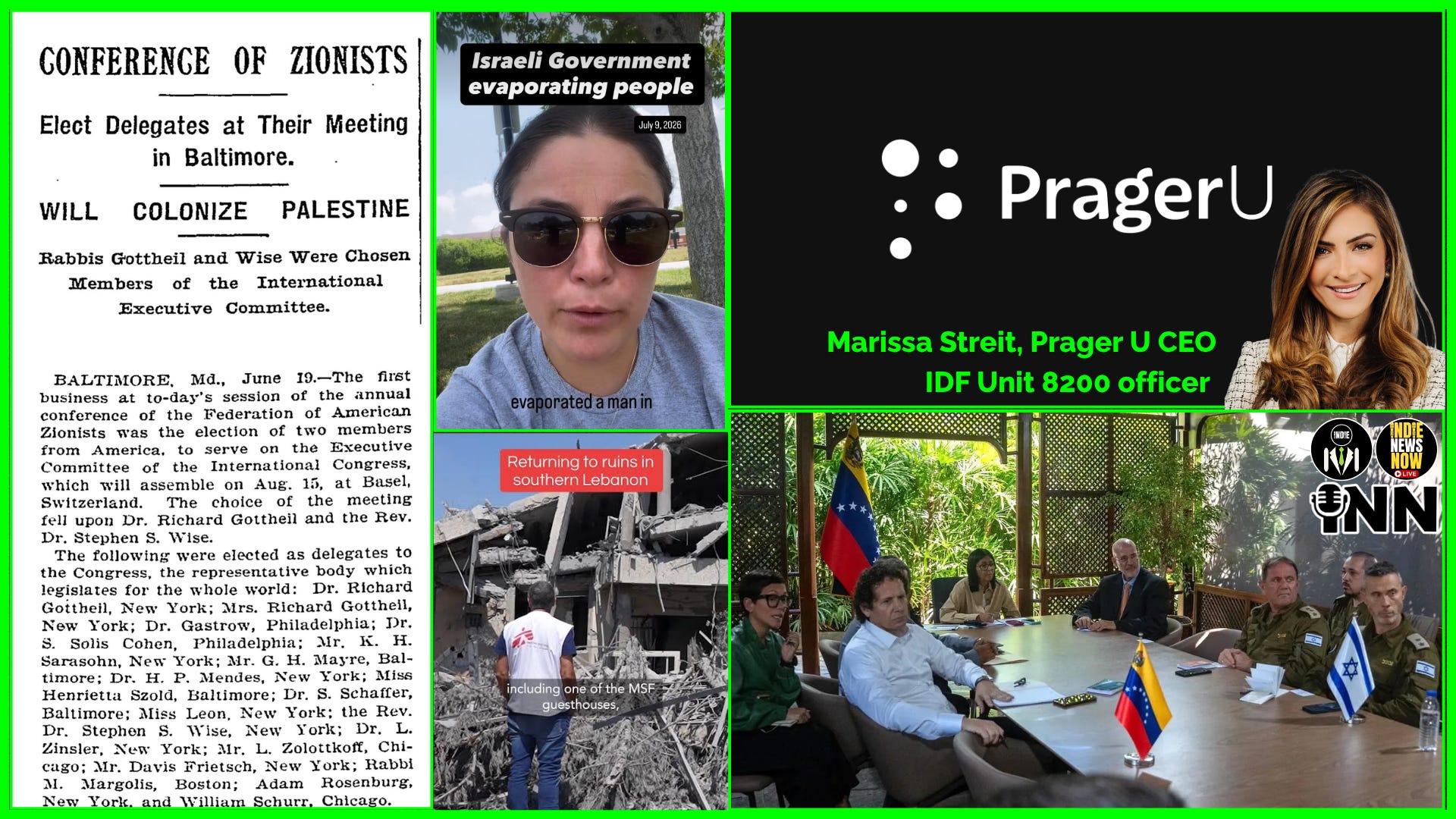 VAPORIZING Humans, Rafah Model in Lebanon, PragerU Taking Maxwell Education Op, IDF in Venezuela episode artwork