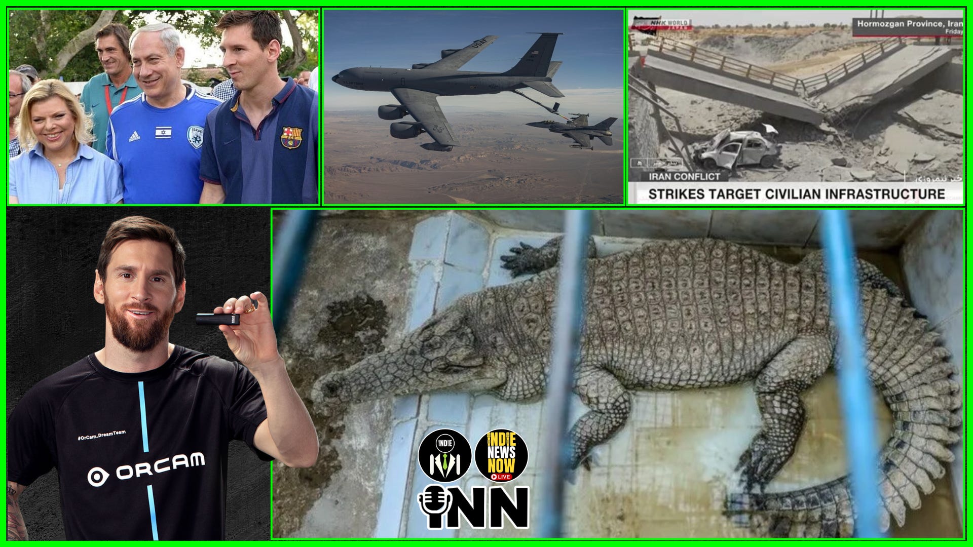 Messi Ties to Bibi, IDF & Unit 8200, Croc-filled MOATS, BOMBING Civilian Infrastructure in Iran episode artwork