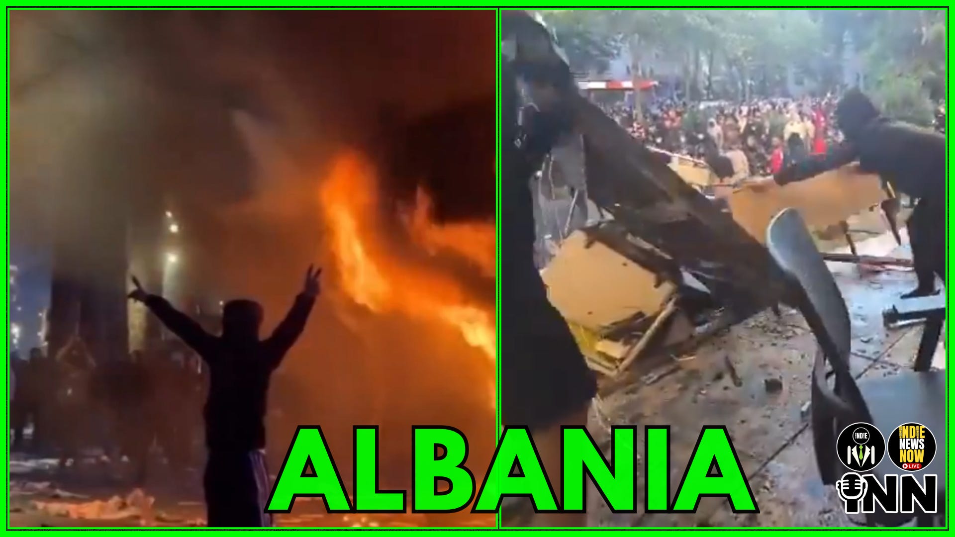 Problem-Reaction-Solution; Unrest in Albania