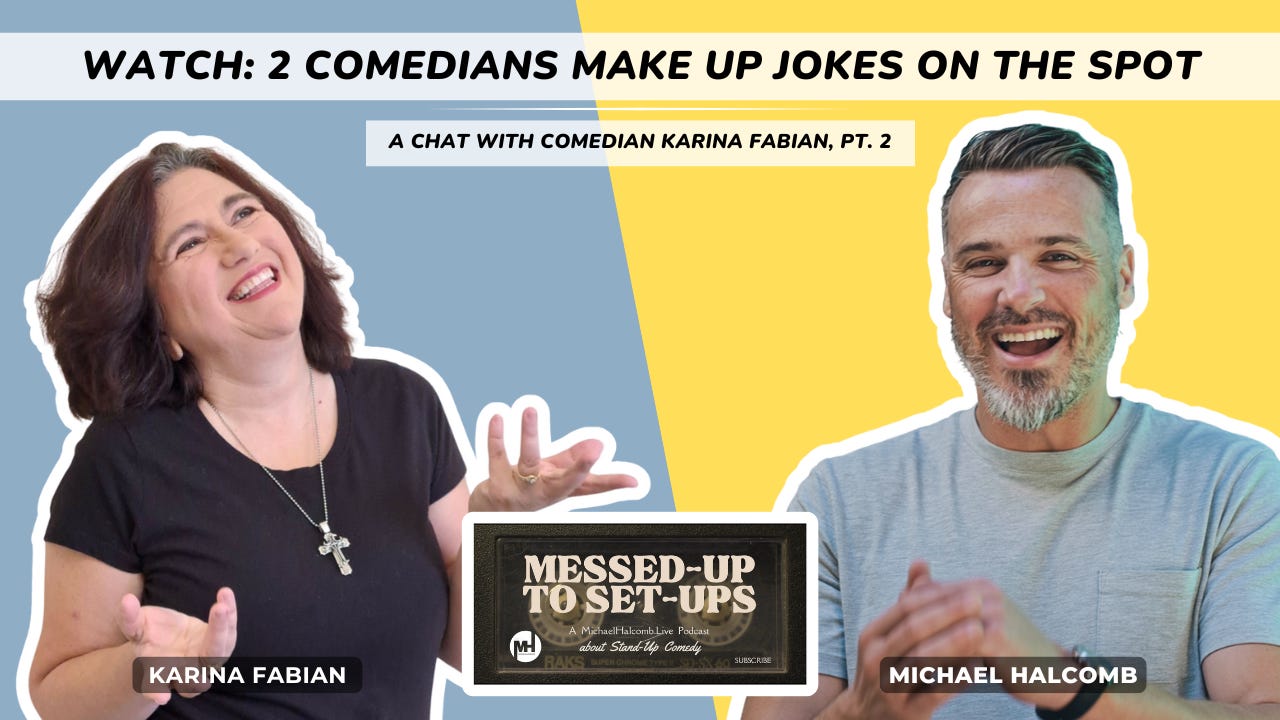 Watch: 2 Comedians Make Up Jokes On The Spot