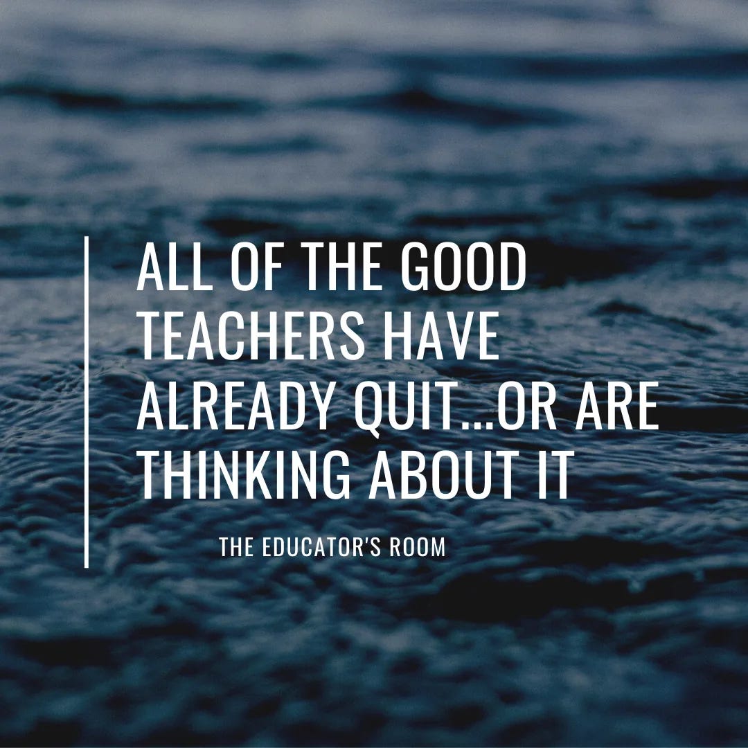 EDUCATION REFORM PART IV: WHO IS TEACHING OUR CHILDREN?