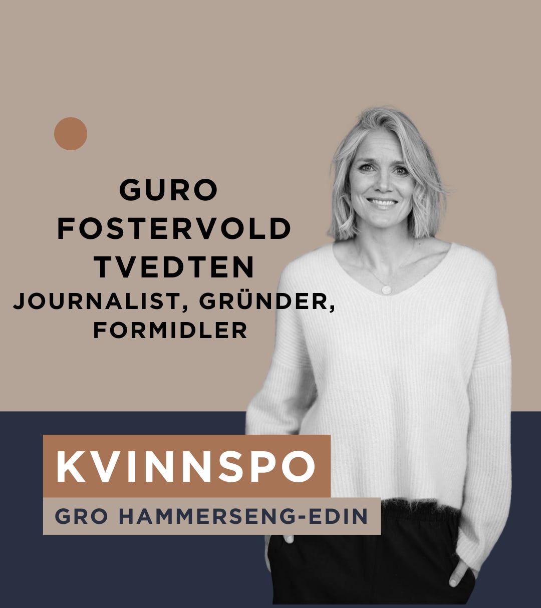 KVINNSpo med Guro Fostervold Tvedten - journalist, programleder, influenser og gründer.