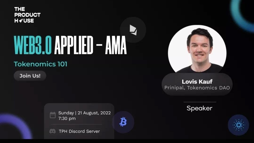 Tokenomics Community Talk @ The Product House