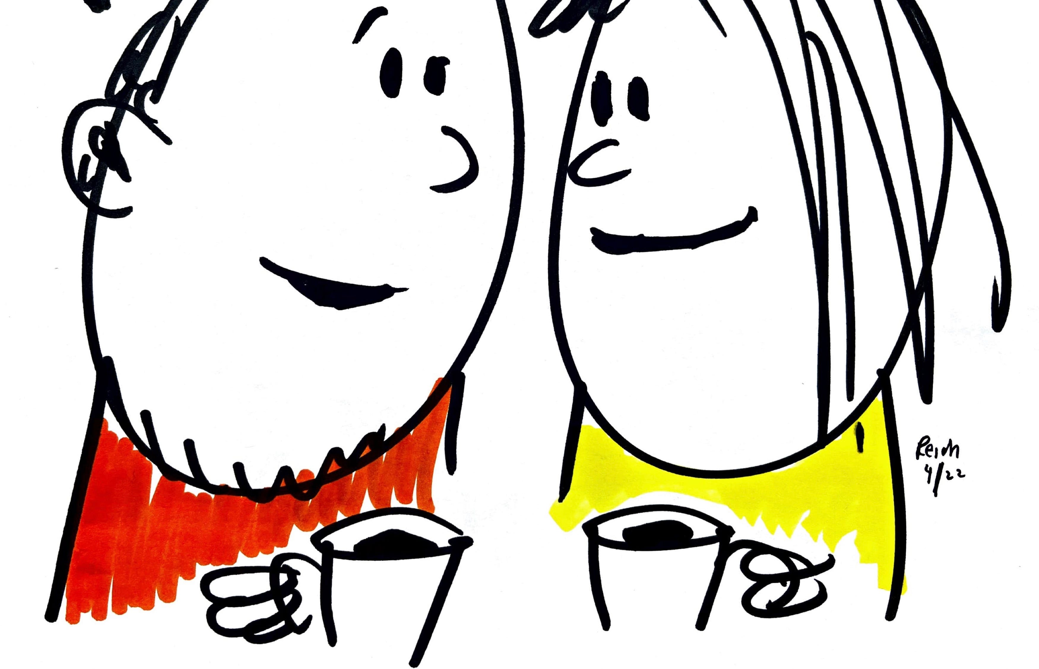 My Saturday coffee klatch with Heather