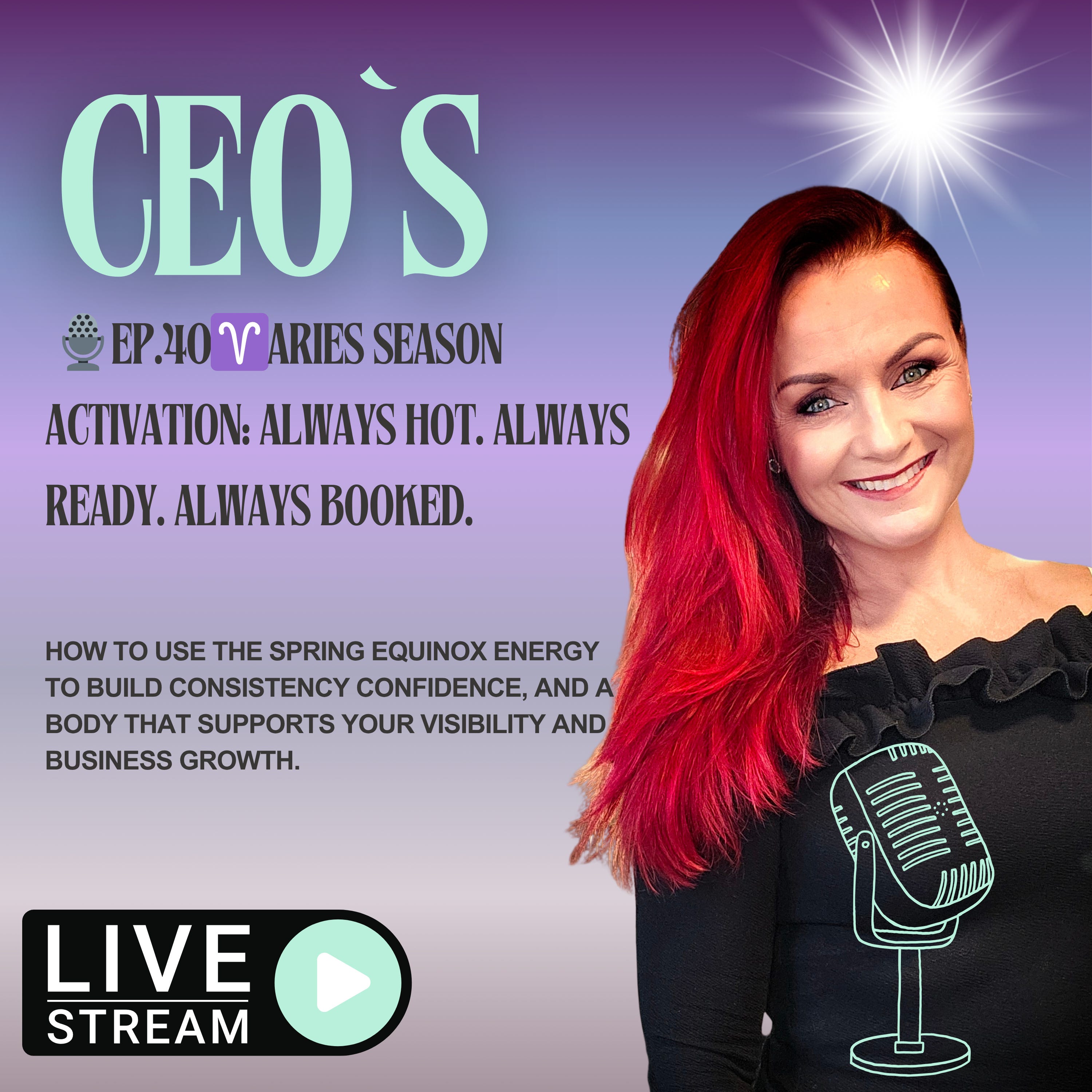 🎙️Ep.40♈️Aries Season Activation: Always Hot. Always Ready. Always Booked. episode artwork